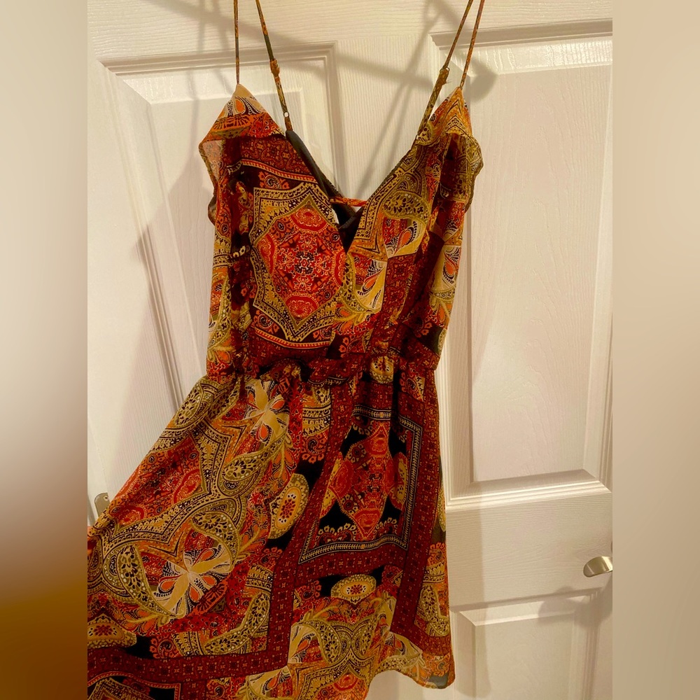 Colorful short tank dress
